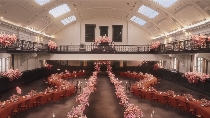 上海宝格丽酒店数字艺术婚礼短片前上海总商会宴会厅场景3